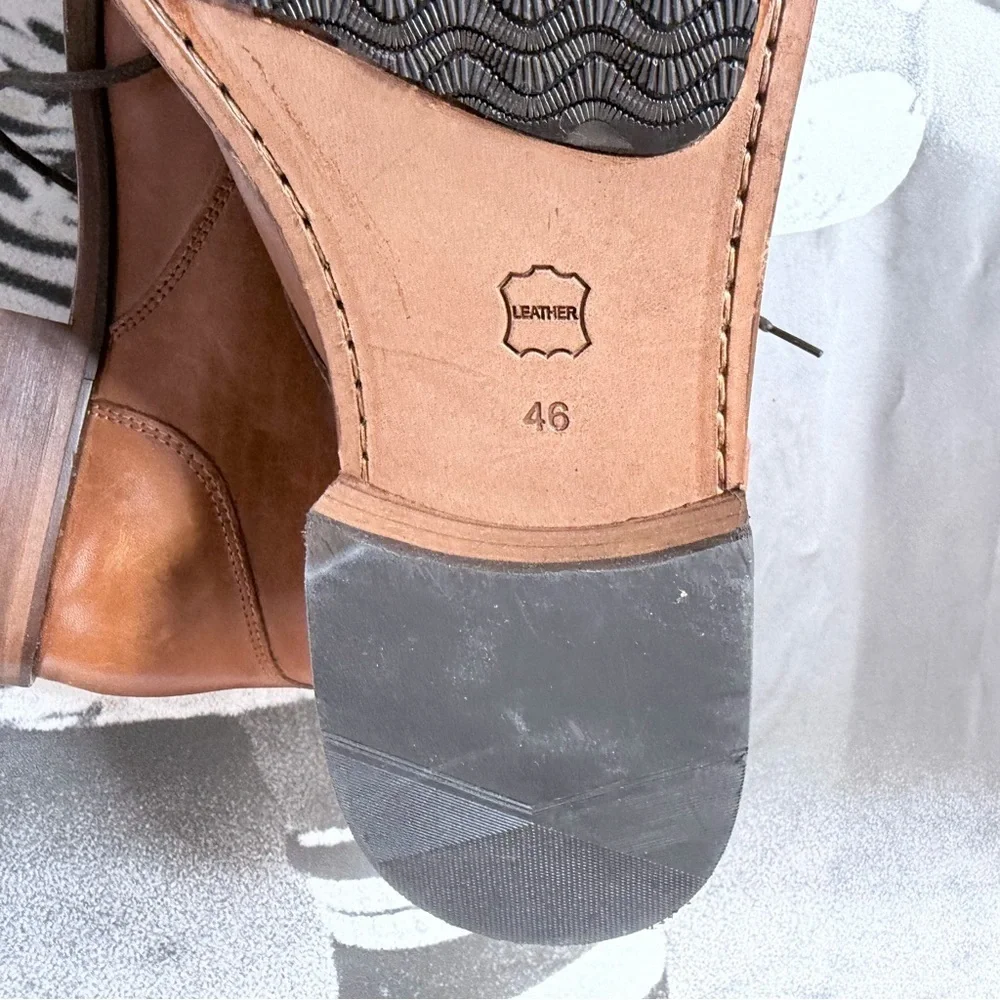 Denbroeck Men's Sz 46 (12) Brown Leather John St. Chukka Boots